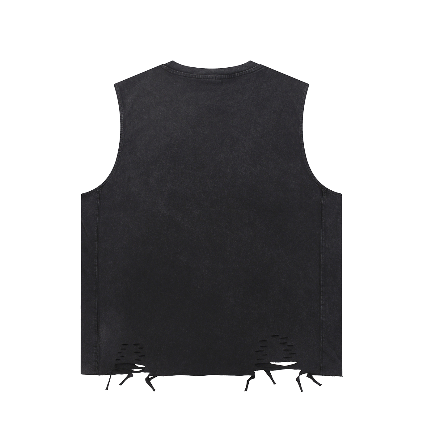 Men's Ripped Cutoff w/ White Logo