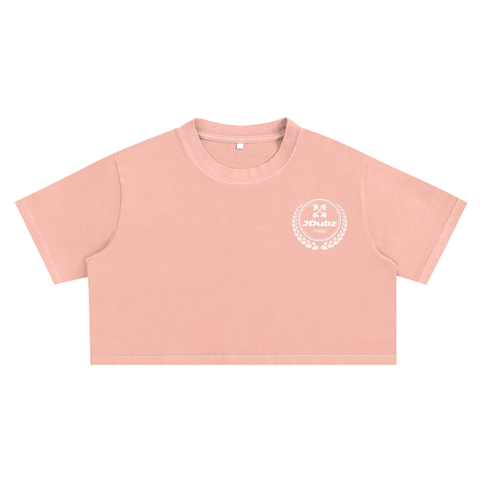 Women's "Shrimp" Color Crop Top